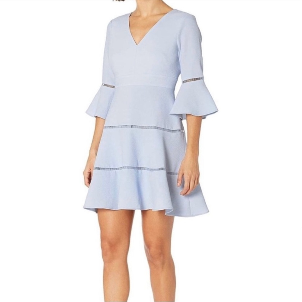 Eliza J Light blue bell sleeve dress size 12